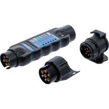 Comprobador de remolques, vehículos  7, 13 polos